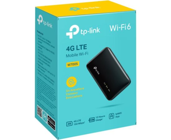 TP-Link M7005 wireless router Single-band (2.4 GHz) 4G Black Рутеры