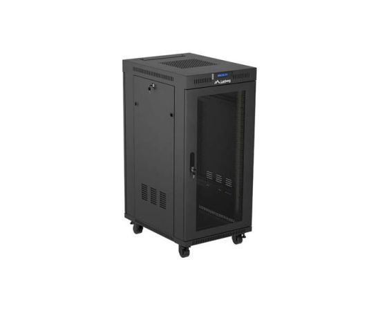 Lanberg FF01-6824-23BL rack cabinet 24U Freestanding rack Black Serveru komponentes