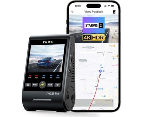 VIOFO A229 PRO 1CH-G GPS video recorder Video reģistratori