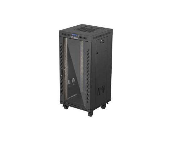 Lanberg FF01-6624-12BL rack cabinet 24U Freestanding rack Black Serveru komponentes