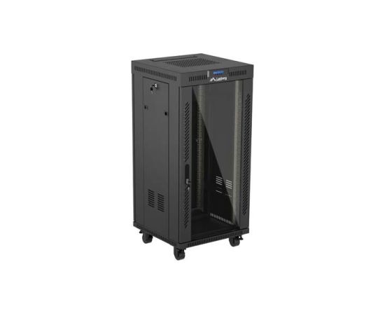 Lanberg FF01-6624-12BL rack cabinet 24U Freestanding rack Black Serveru komponentes