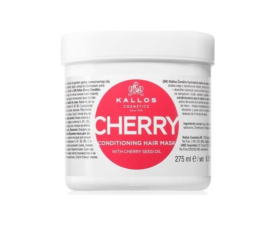 Kallos Conditioning Cherry Hair Mask 275ml Matu kopšana