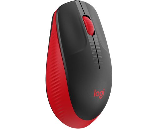 Logitech M190 Full-Size Wireless Mouse, RF Wireless, 1000 DPI, Red (SPEC) Jaunumi - Datori