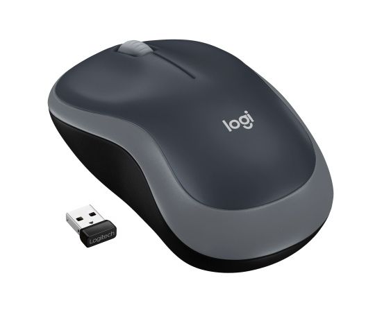 Logitech M185 Wireless Mouse, RF Wireless, 1000 DPI, Black/Grey (SPEC) Jaunumi - Datori