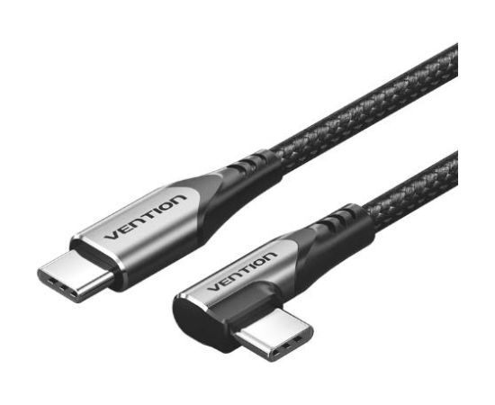 CABLE USB-C TO USB-C/1M GRAY TRAHF VENTION Data USB kabeļi