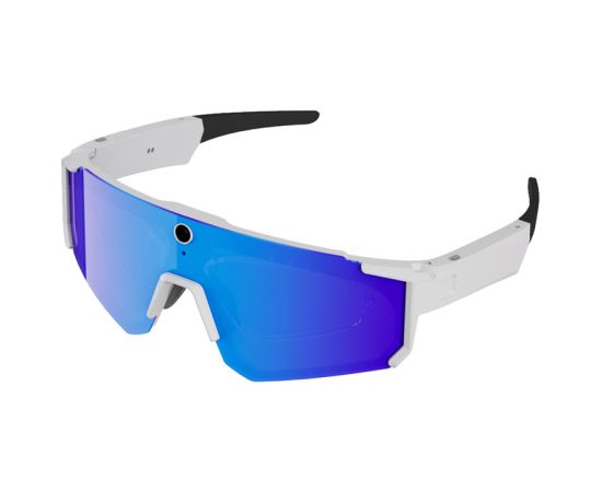 Colmi V06 AI White Sports Sunglasses (with blue lenses) Новинки смартфонов и телефонов