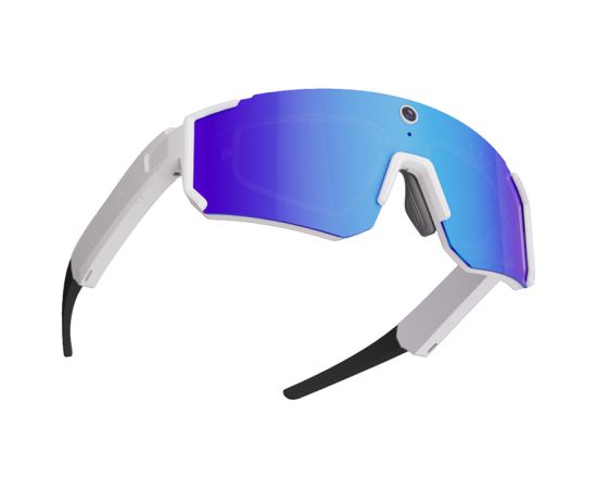 Colmi V06 AI White Sports Sunglasses (with blue lenses) Новинки смартфонов и телефонов