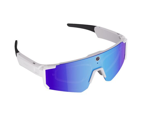 Colmi V06 AI White Sports Sunglasses (with blue lenses) Новинки смартфонов и телефонов