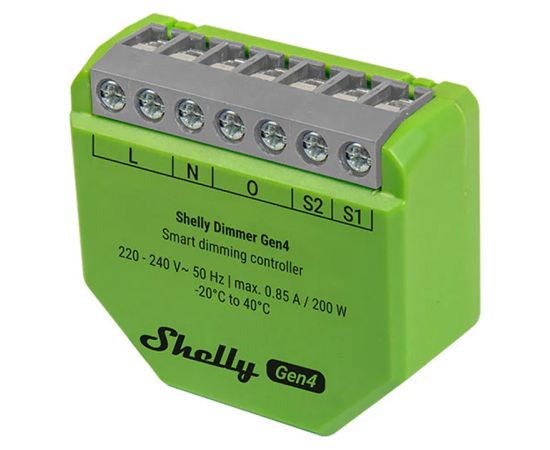 Shelly Dimmer Gen4 Zigbee/Matter Smart Dimmer Viedie slēdži