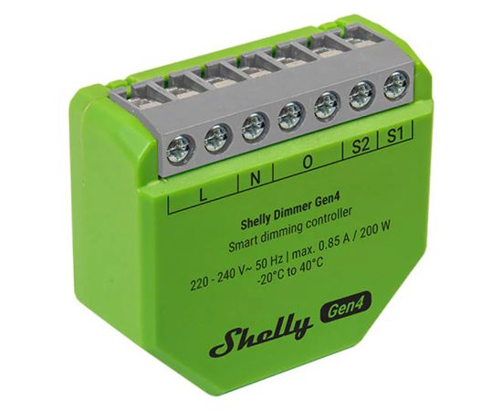 Shelly Dimmer Gen4 Zigbee/Matter Smart Dimmer Viedie slēdži