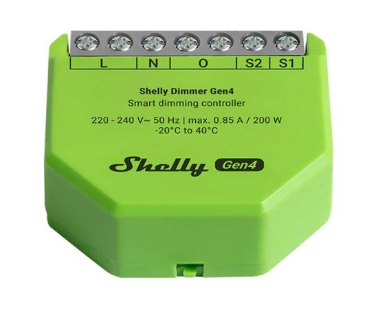 Shelly Dimmer Gen4 Zigbee/Matter Smart Dimmer Viedie slēdži