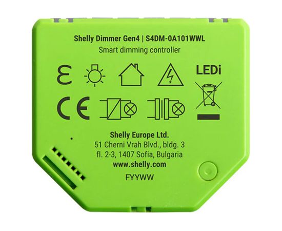 Shelly Dimmer Gen4 Zigbee/Matter Smart Dimmer Viedie slēdži