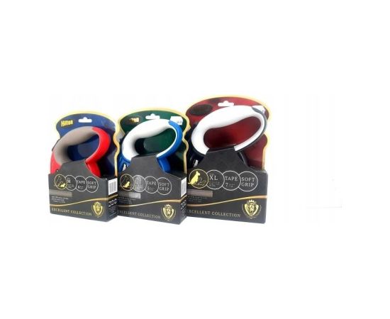 Hilton HILTON SMART DOG TAPE XL CZARNO-SZARA SMYCZ AUTOMATYCZNA 7M DLA PSA DO 40KG Citas preces