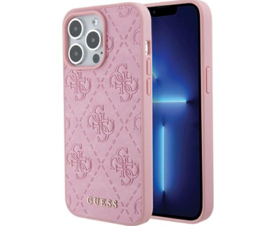 Guess PU Quilted 4G Classic Case Aizsargapvalks Priekš Apple iPhone 15 Pro Neoriģinālie Maciņi
