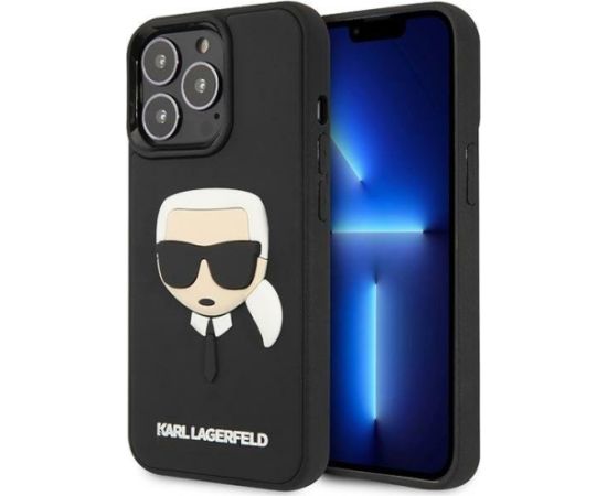 Karl Lagerfeld KLHCP14LKH3DBK Aizmugurējais Apvalks Priekš Apple iPhone 14 Pro Neoriģinālie Maciņi