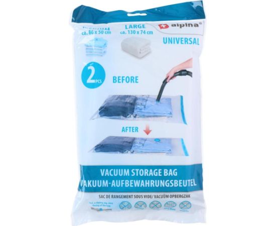 WOREK PRÓŻNIOWY DO PRZECHOWYWANIA UBRAŃ, POŚCIELI 130x74cm i 86x50cm ALPINA Новинки Для дома и сада 