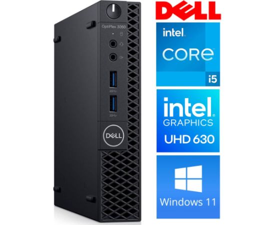 DELL 3060 Micro i5-8500T 16GB 512SSD M.2 NVME WIN11Pro Kомпьютеры после ремонта