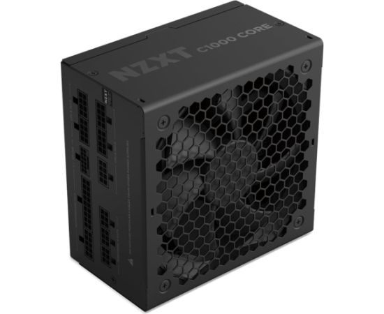 NZXT C1000 GOLD CORE, PC power supply black, 1x 12-pin High Power GPU, 3x PCIe, cable management, 1000 Watt Datoru barošanas bloki