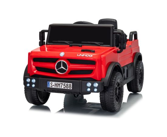 Lean Cars Mercedes Unimog HM7588 6V4Ah Red Battery Car Jaunumi, Bērnu preces
