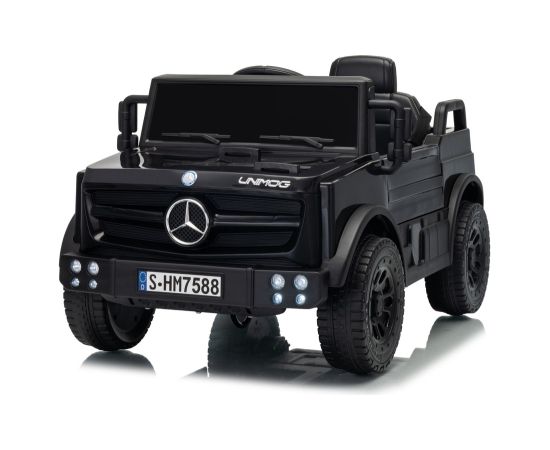 Lean Cars Mercedes Unimog HM7588 6V4Ah Black Battery Car Jaunumi, Bērnu preces