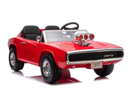 Lean Cars Dodge Charger R/T DLS-K12 24V7Ah Red Battery Car Jaunumi, Bērnu preces