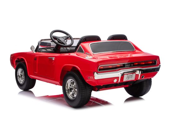 Lean Cars Dodge Charger R/T DLS-K12 24V7Ah Red Battery Car Jaunumi, Bērnu preces