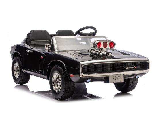 Lean Cars Dodge Charger R/T DLS-K12 24V7Ah Black Battery Car Jaunumi, Bērnu preces