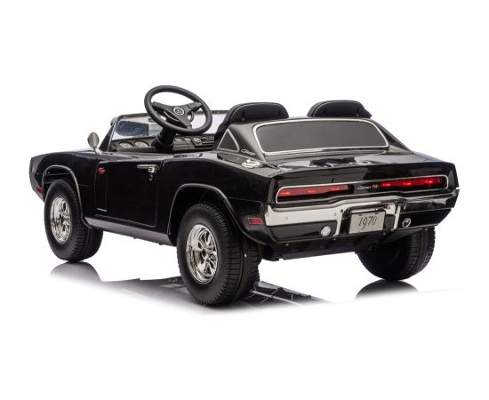 Lean Cars Dodge Charger R/T DLS-K12 24V7Ah Black Battery Car Jaunumi, Bērnu preces