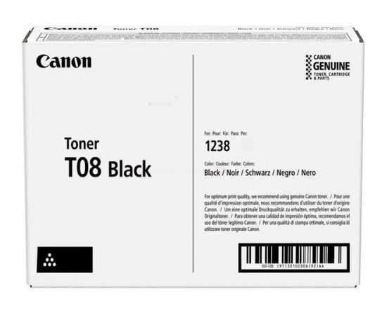 Canon T08 (3010C006) Toner Cartridge, Black (SPEC) Тонеры для принтеров