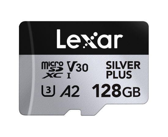 Set of 2 Lexar High-Performance Silver Plus microSDXC 2x128GB memory cards + adapter Jaunumi - Datori