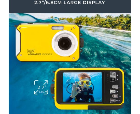 Easypix Aquapix W3027 Wave Yellow 10032 Цифровые фотокамеры