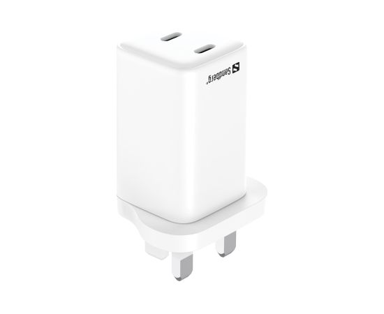 Sandberg 441-62 AC Charger Dual USB-C PD65W UK Зарядные устройства