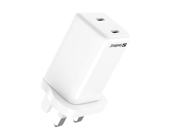 Sandberg 441-62 AC Charger Dual USB-C PD65W UK Зарядные устройства