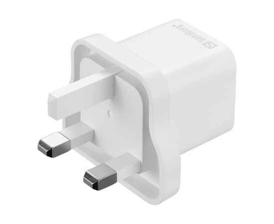 Sandberg 441-64 USB-C 20W Charger UK+Lightning, Incl. 1m USB-C> Lighting cable Зарядные устройства