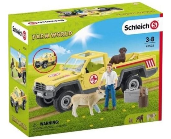 Figurka Schleich Samochód weterynarza na farmie Фигурки и герои