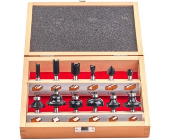 Frezarka Milwaukee MILWAUKEE SHANK CUTTERS 8mm SET of 12 pcs. Новинки Для дома и сада 