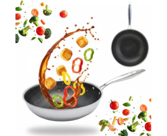 Nerūsējošā tērauda vokpanna, ø28cm, KB 9024, Klausberg Pannas