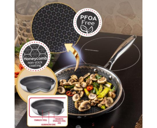 Nerūsējošā tērauda panna, ø20cm, KB 9021, Klausberg Pannas