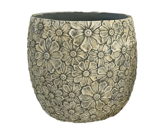 Puķu pods SUNNY DAISY D44.5xH41cm balts/pelēks Jaunumi, mēbeles, māja