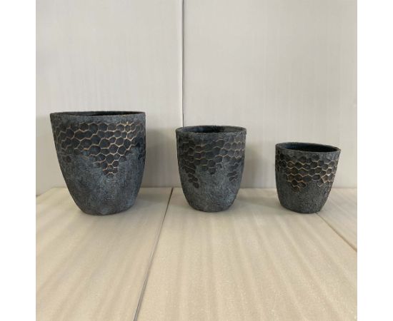 Plant holder SUNNY COVE D36.5xH42cm dark grey Новости, мебель, дом