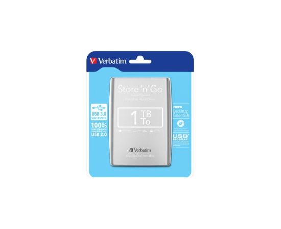Ārējais cietais disks Verbatim Store n Go 1TB Ārējie cietie diski HDD SSD