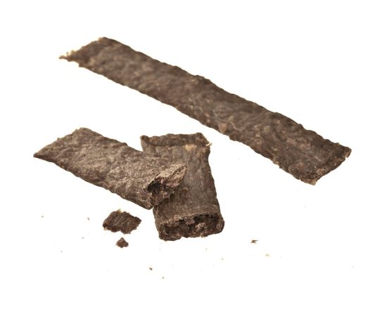 PETITTO Monoprotein meat strips Beef with black cumin - dog treat - 400g Suņu barība