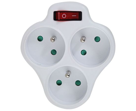 Esperanza ELK304W Electrical Splitter 3 sockets switch White Зарядные устройства