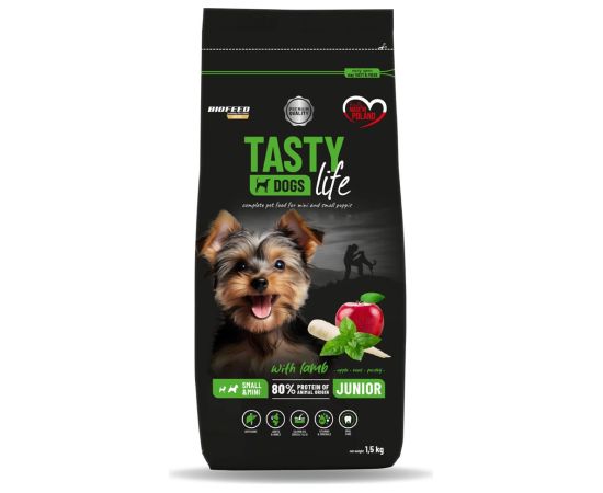 BIOFEED Tasty Life Junior Small Lamb - dry dog ​​food - 1,5kg Suņu barība