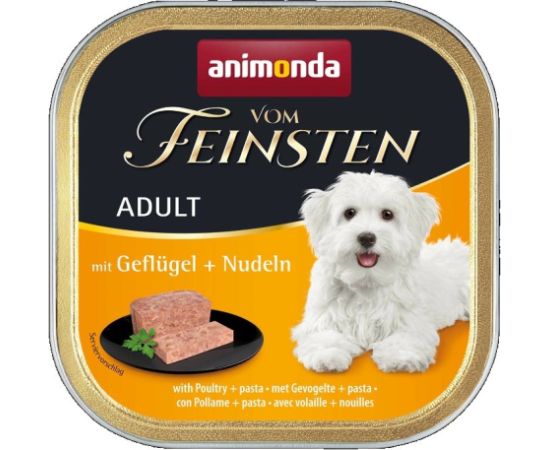 ANIMONDA Vom Feinsten Adult Poultry with pasta - wet dog food - 150g Suņu barība