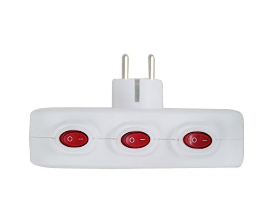 Esperanza ELK307W Electrical Splitter 3 sockets switch White Зарядные устройства