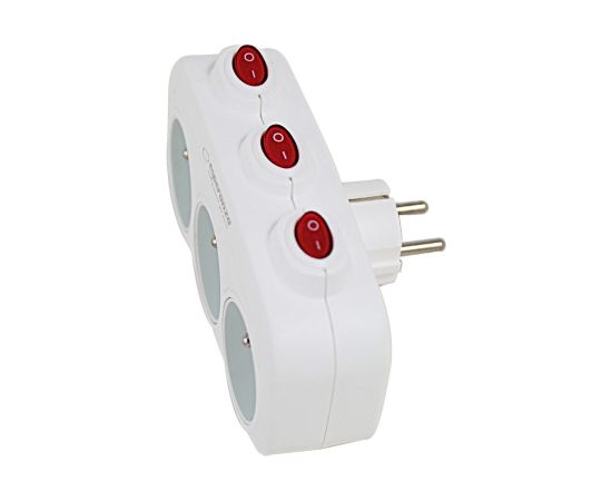 Esperanza ELK307W Electrical Splitter 3 sockets switch White Зарядные устройства