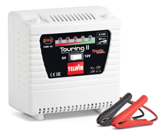 Automašīnas akumulatora lādētājs Telwin Touring 11; 6-11 V Testeri un mērierīces