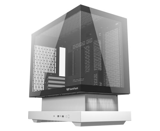 Darkflash F1 computer case (White) + 6 ARGB fans Datoru korpusi