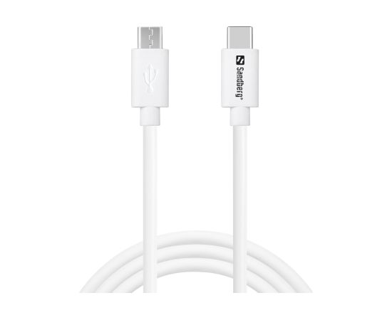 Sandberg 136-74 USB-C>MicroUSB Charge Cable 1m Data USB kabeļi